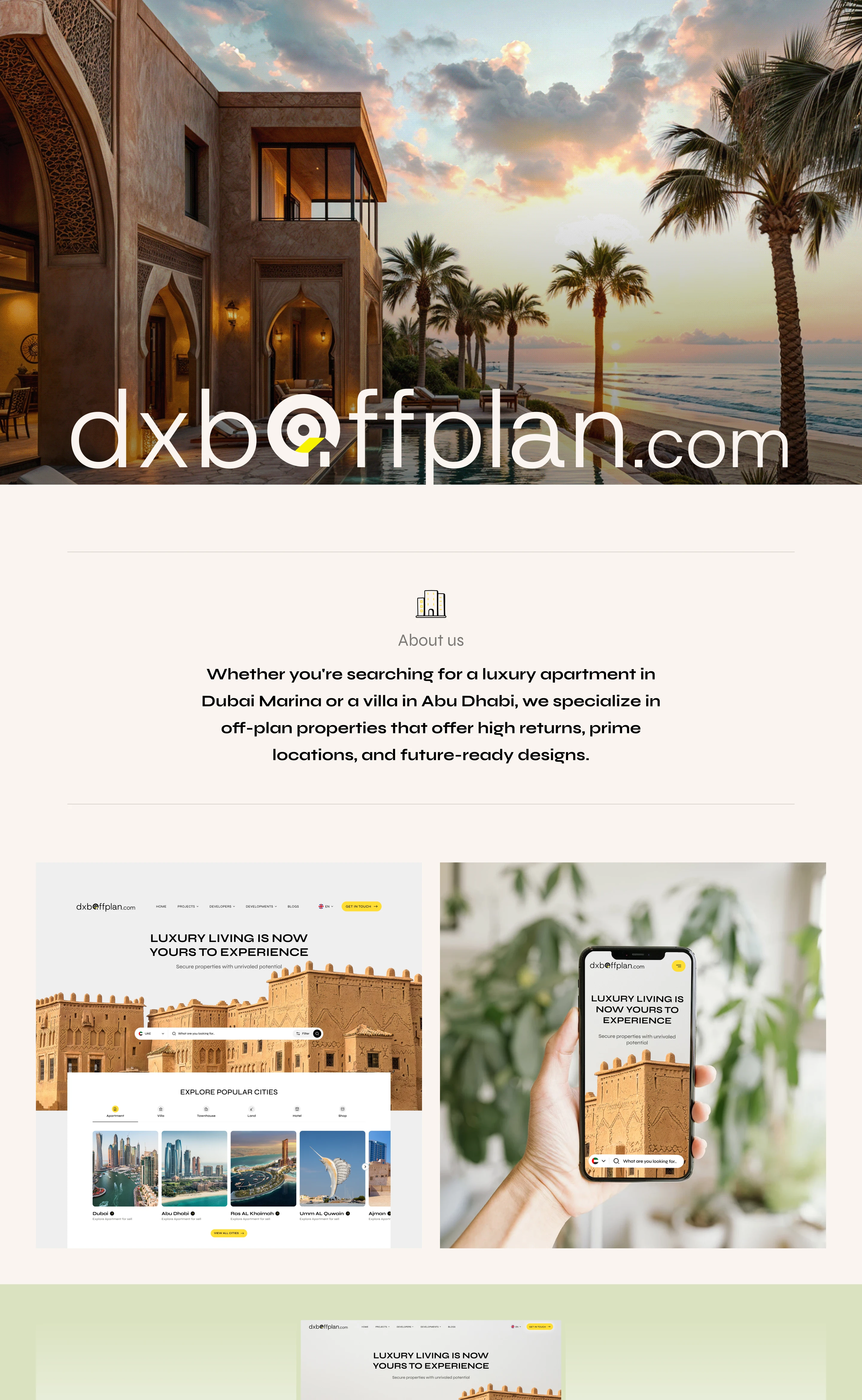 Dxb off Plan – Real Estate