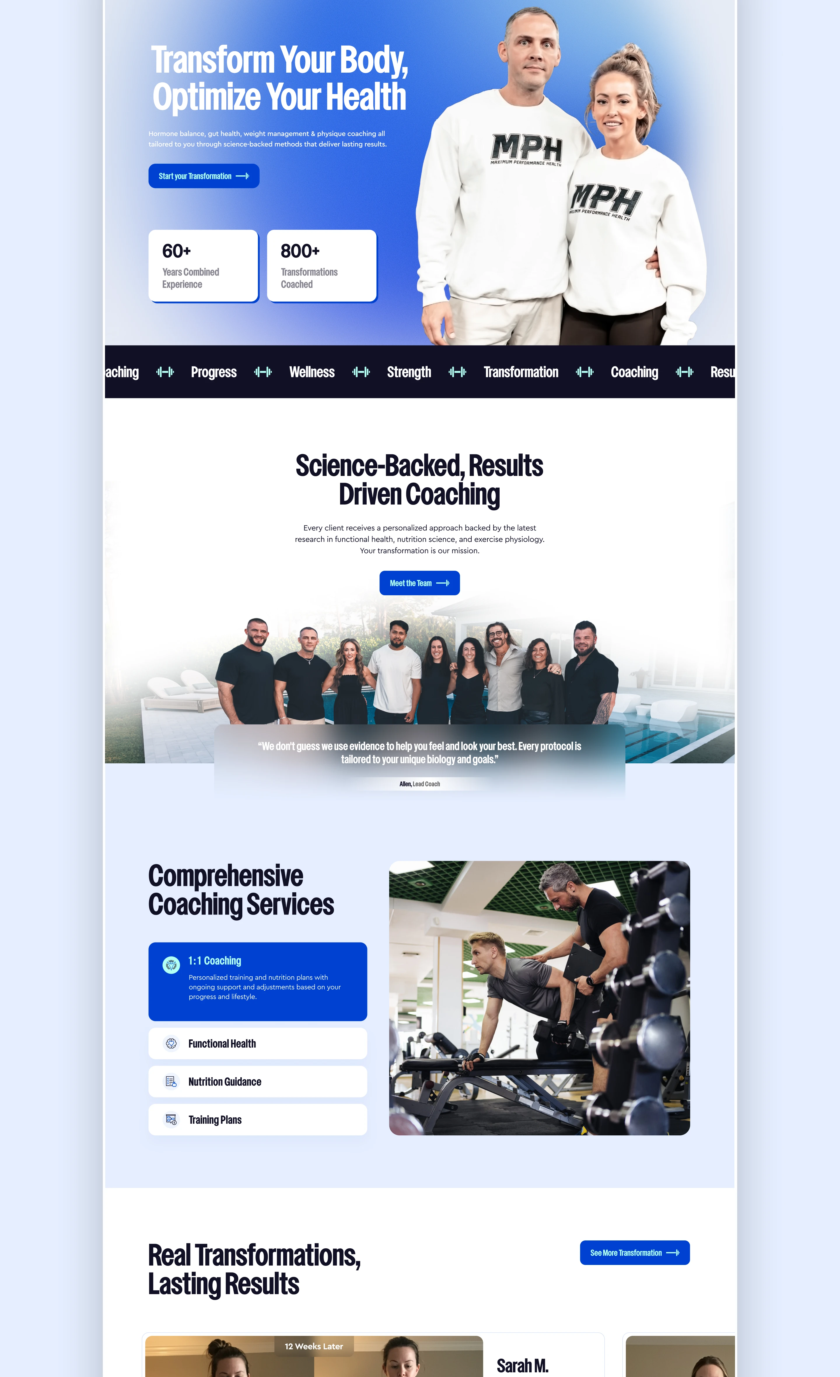 MPH – Fitness Coaching