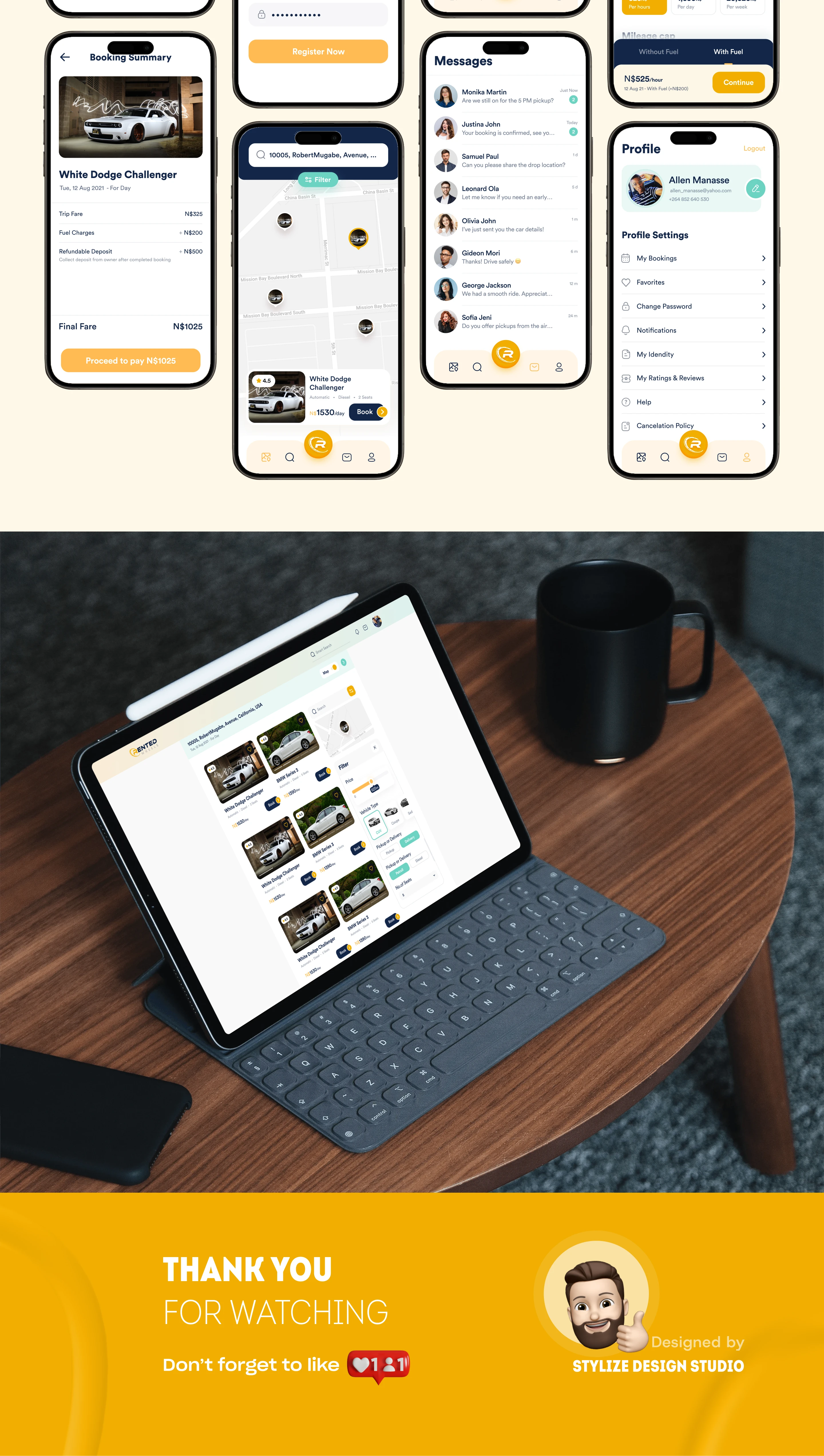 Rented Wheels – Rental Platform