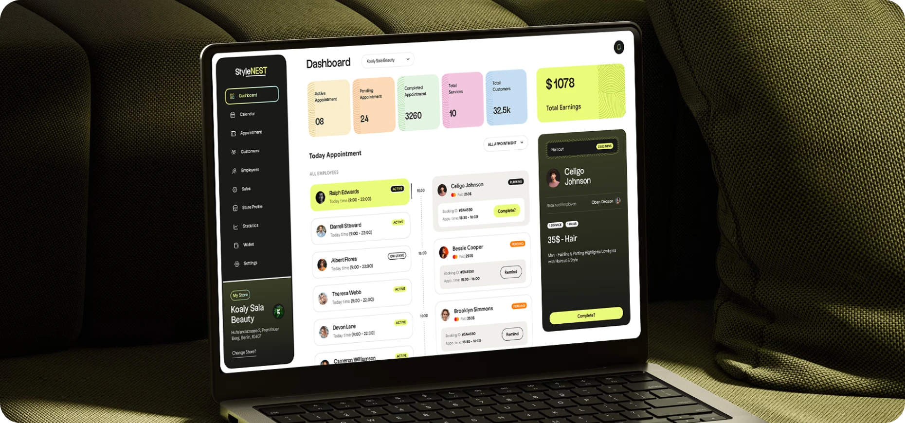 StyleNEST – Booking System