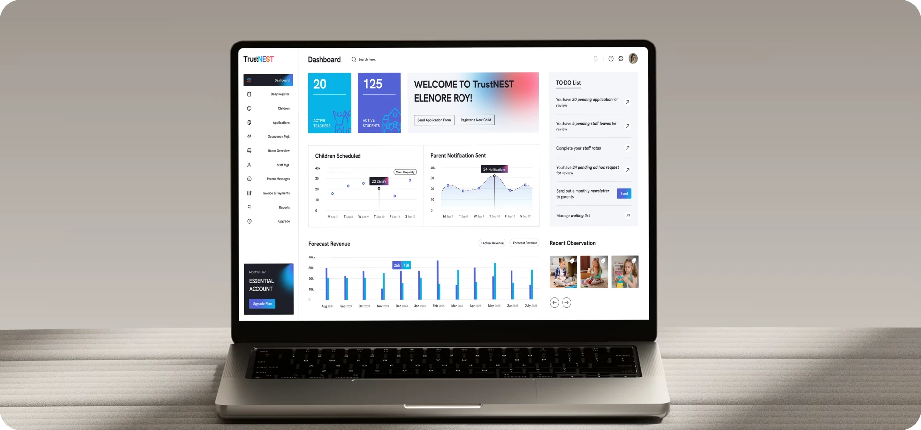 TrustNEST – Nursery Management