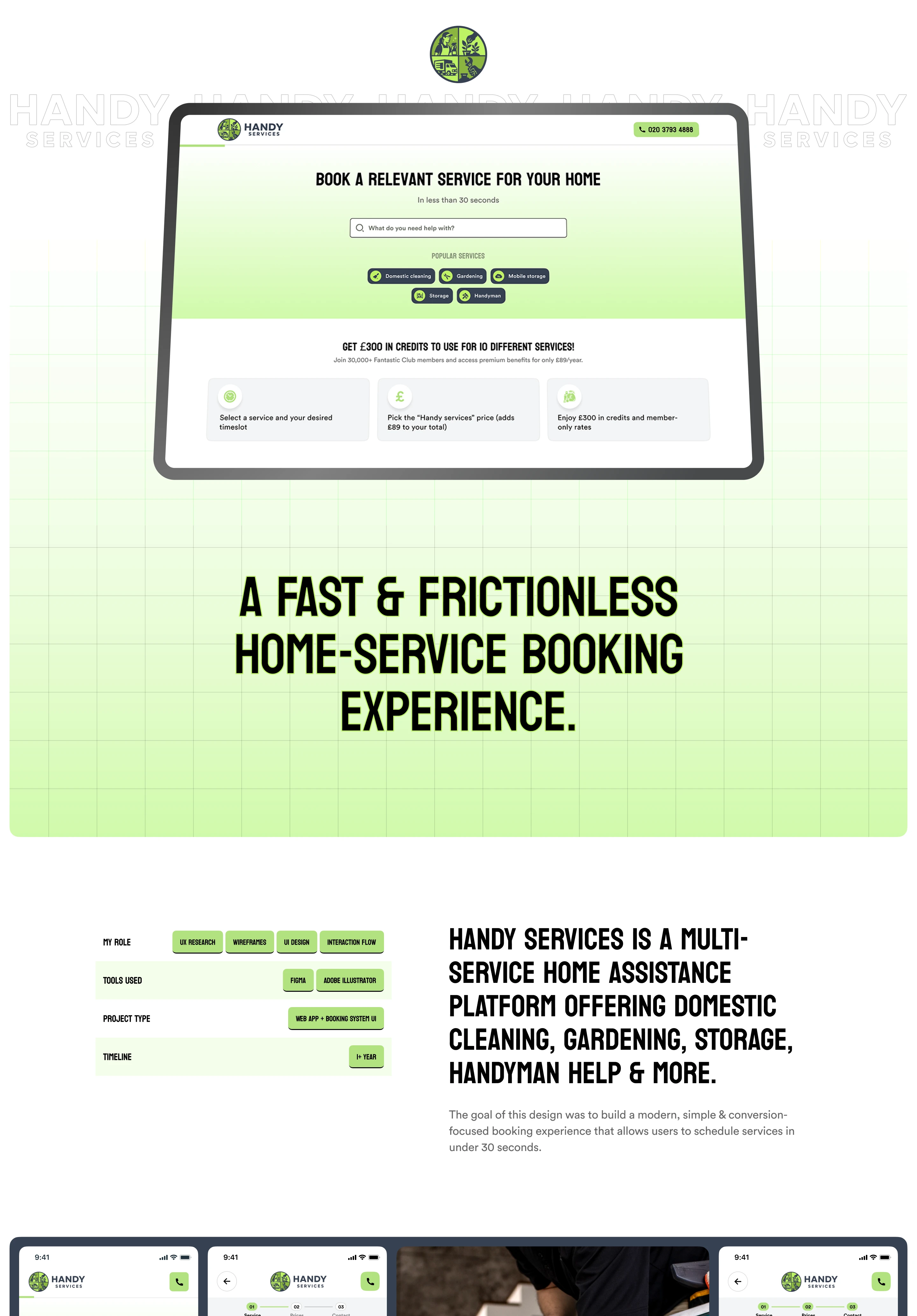 Handy Services – Cleaning web