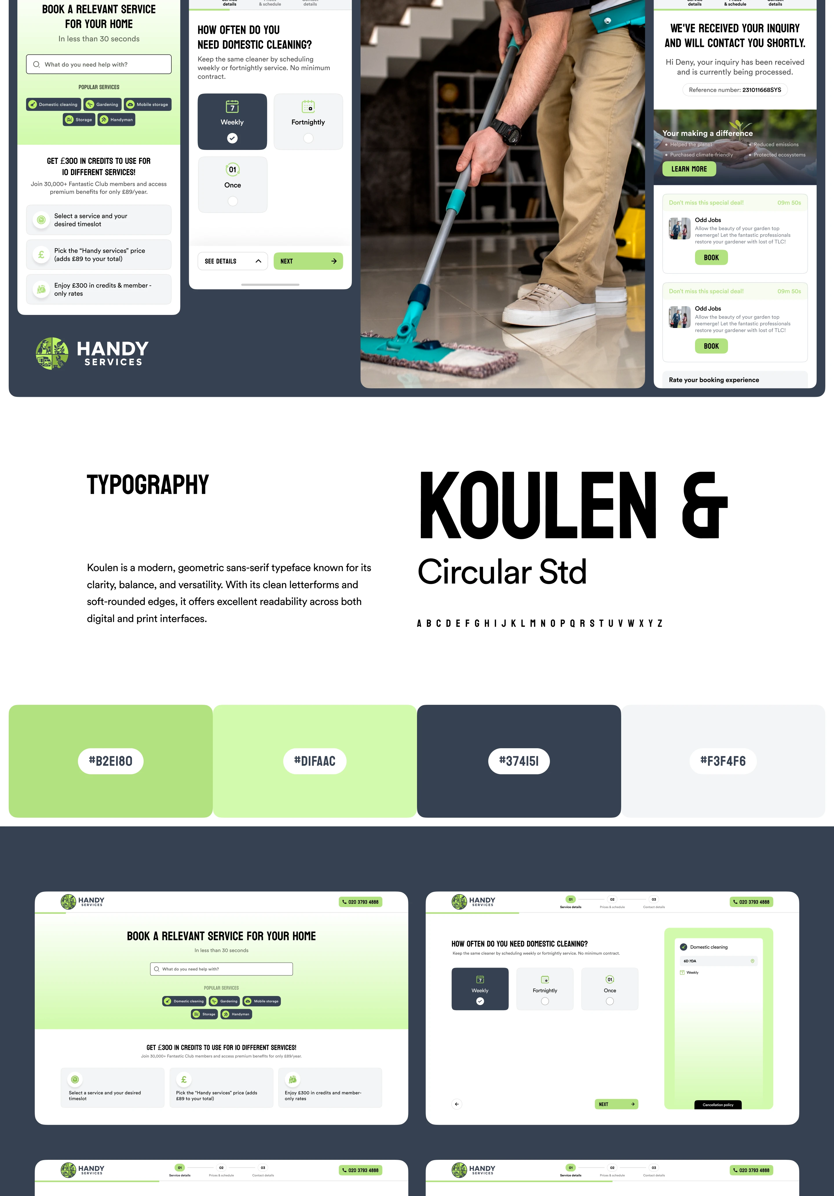 Handy Services – Cleaning web