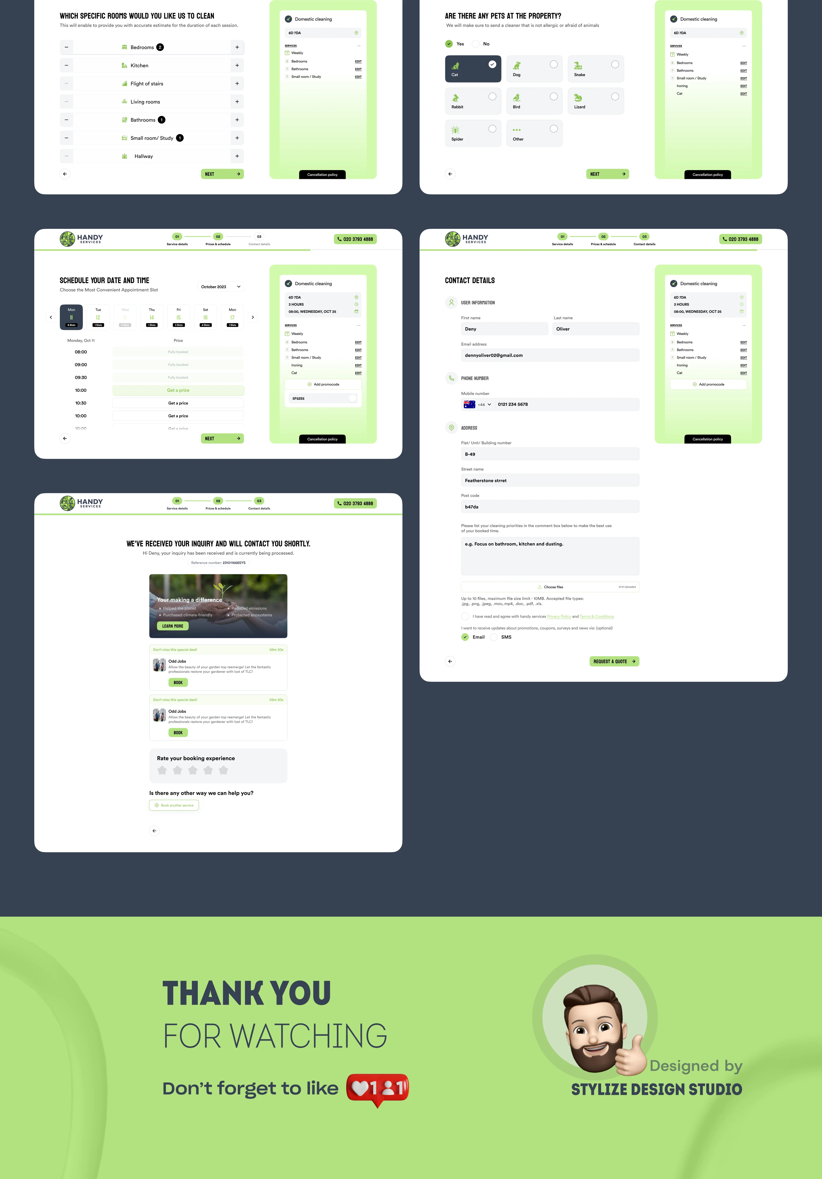 Handy Services – Cleaning web